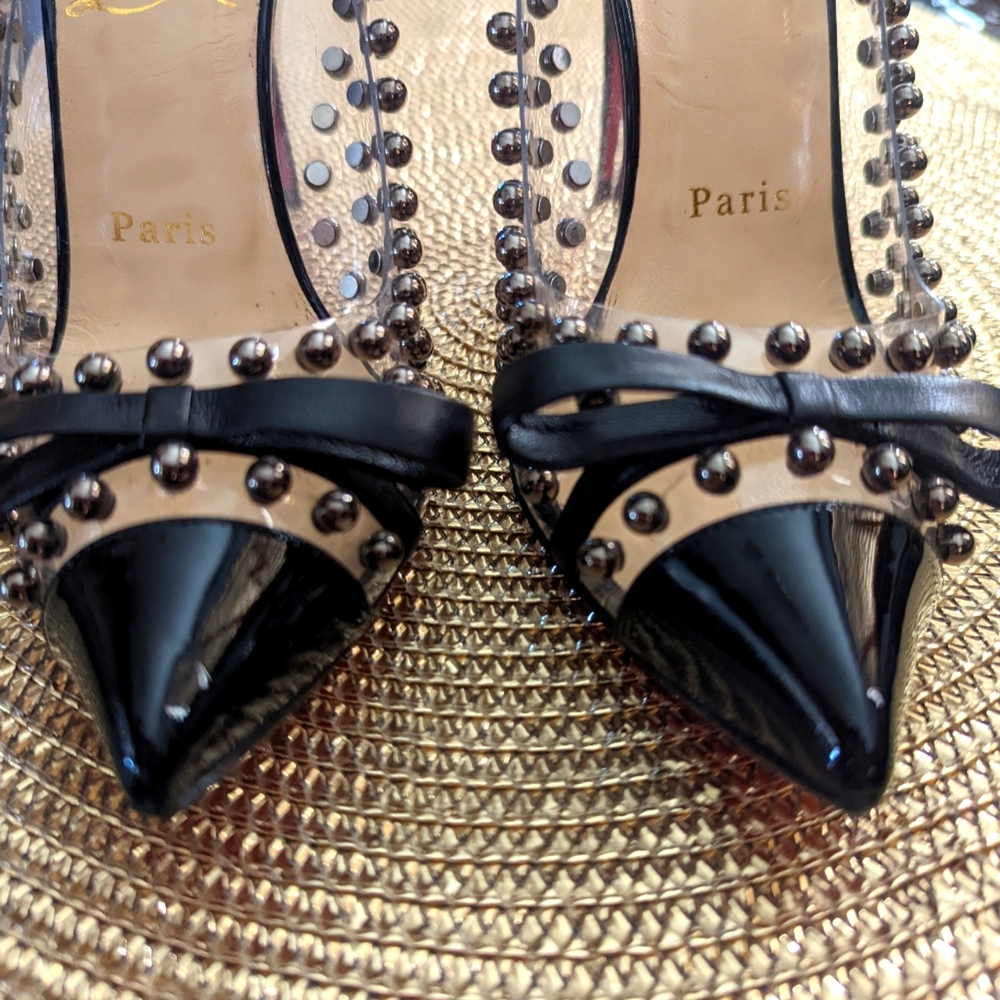 Christian Louboutin Studded D'Orsay Pumps SOLD ON TRR - Picture 5 of 6